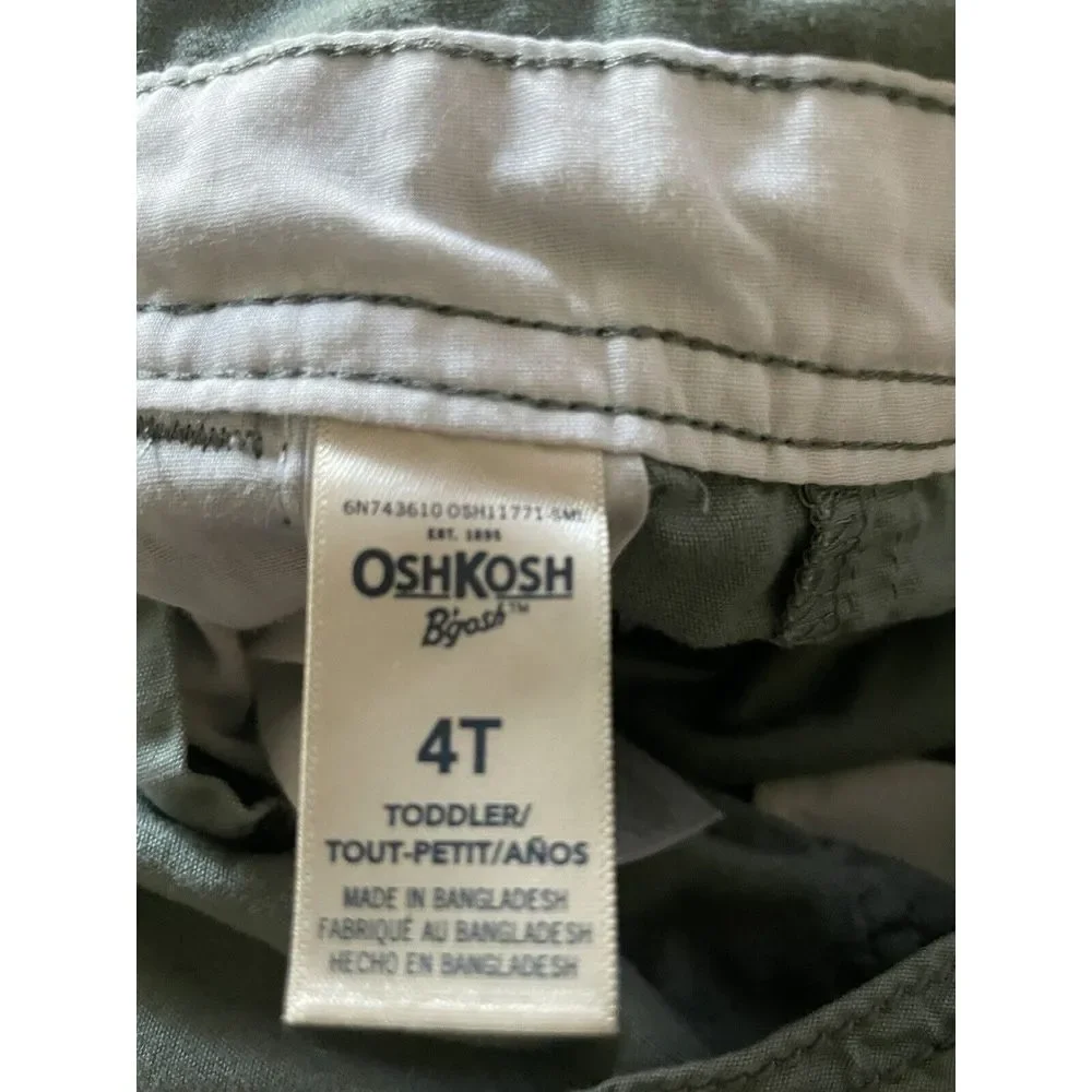 Oshkosh Green W/contrasting‎ Cuffs 4T Made Bangladesh